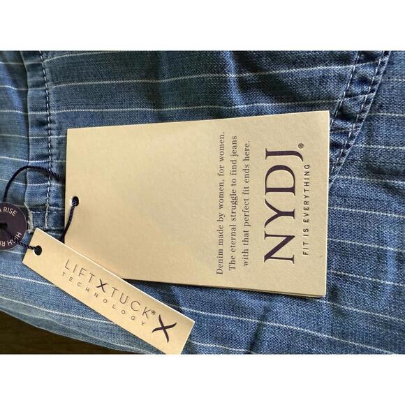 NYDJ Brigitte Wide Leg Capri in Light Mari. Size 00. NWT - Picture 7 of 7